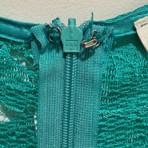Luxxel Turquoise Lace Romper - Picture 5 of 7